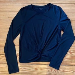 Athleta Essence Twist Top Women’s Medium Black